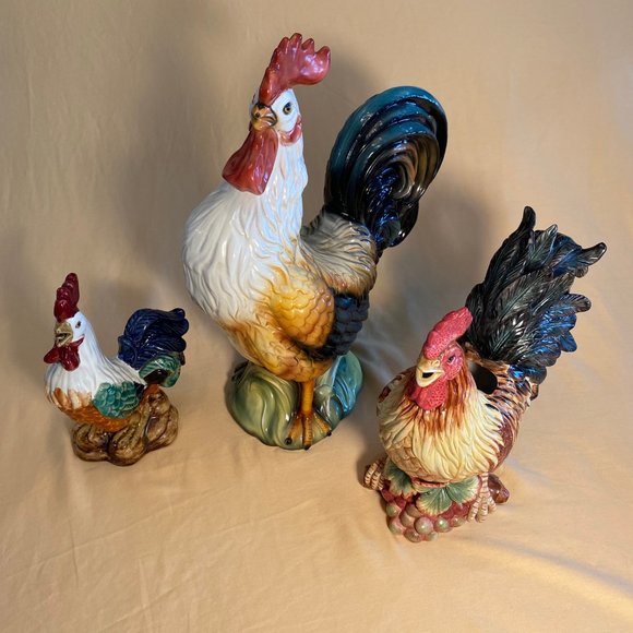 Ceramic Rooster Figurine - Picture 8 of 8
